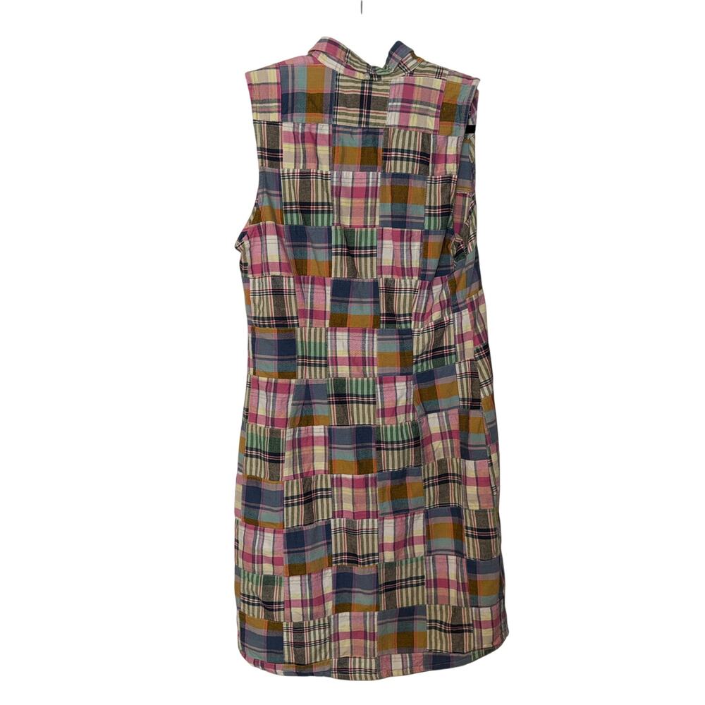 ❤️🔥Vintage Ralph Lauren Patchwork Plaid Sleeveless Dress Size L - Picture 2 of 8